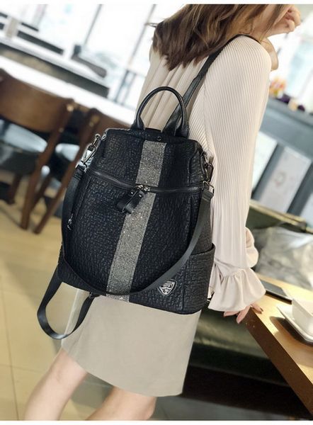 

2020 new arrived soft pu leather / tab closure bag /womens bucket bag 2018 new arrived pu leather / soft leather backpack in black