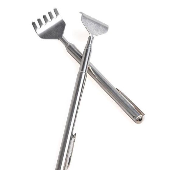 

Extendable extending tele coping back cratcher with pen pocket clip handy pocket portable tainle teel body cratch