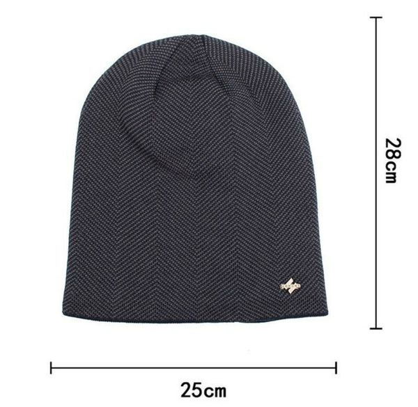 

women men knit winter warm ski crochet slouch hat cap beanie oversized, Blue;gray