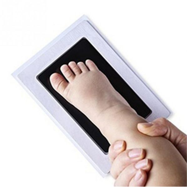 

taoqueen green footprints special baby hand foot print and stamp pad ink leave footprints baby souvenirs footprints-g
