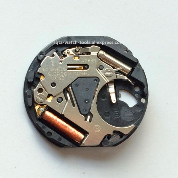 

brand new quartz movement for vx12 vx12e date at 3'/ 6' with battery and adjust stem watch repair parts accessories