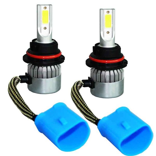 

2pcs 9007 hb5 led car headlight headlamp fog light conversion light bulb 72w white