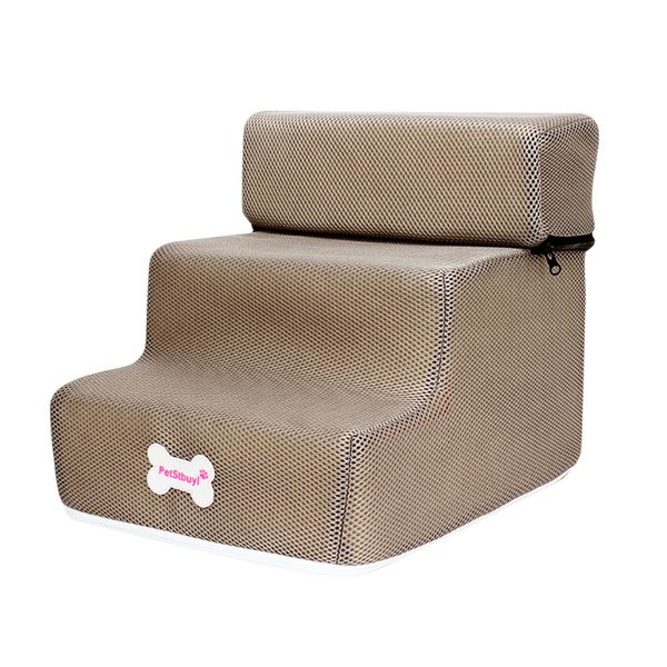 

dog house stairs pet 3 steps stairs for small dog cat pet ramp ladder anti-slip removable dogs bed foldable supplies