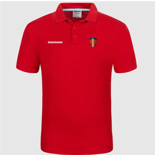 

koenigsegg logo polo classic brand men polo shirt men casual solid short sleeve cotton polos, White;black