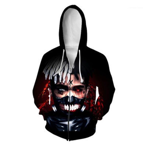 

pocket figure print mens hoodies fashion zipper cardigan males clothing 3d digital print mens designer hoodies casual, Black