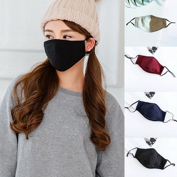 

new pm2.5 black mouth mask anti dust mask activated carbon filter windproof mouth-muffle bacteria proof flu face masks care