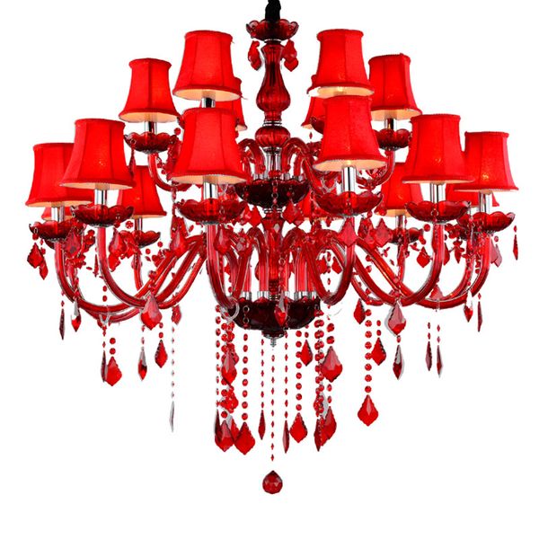 

led red crystal chandelier modern led chandelier nordic living room bedroom wedding room wedding restaurant living room lighting