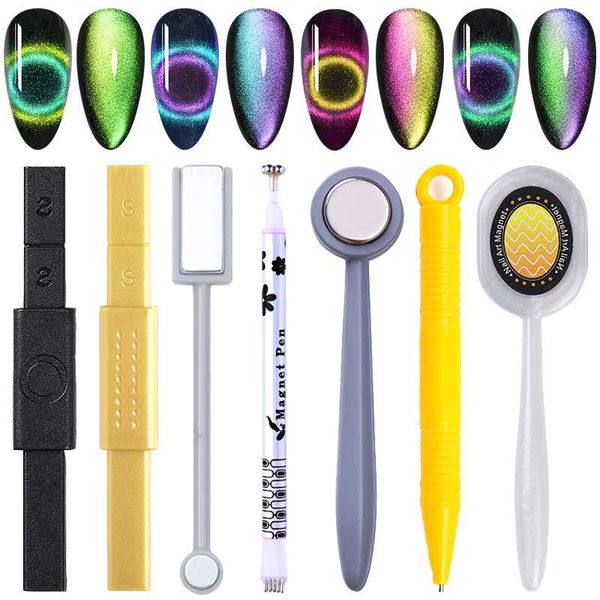 

12-in-1 cat eyes magnet strong effect magetic stick board for 9d cat eyes 3d line strip effect multi-function magnetic pen, Red;pink