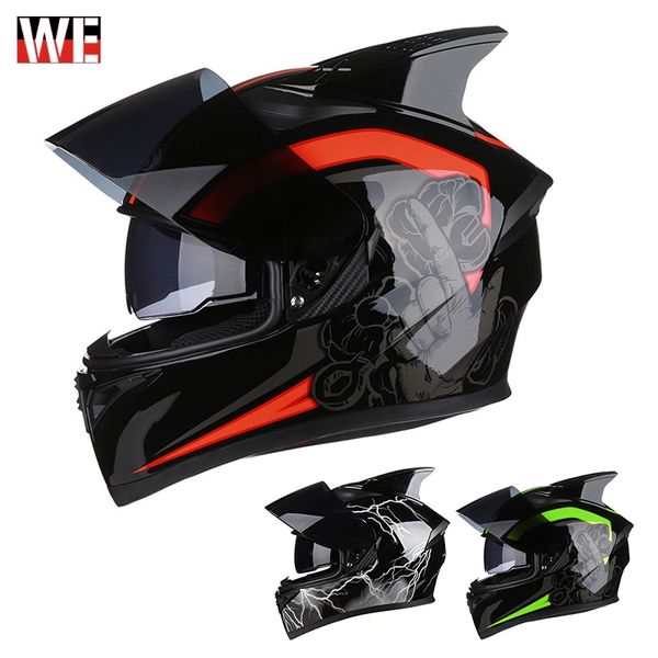 

wosawe abs мооикл лем ана scooter езда моо лем двойной visor гонки моокѬо безопан