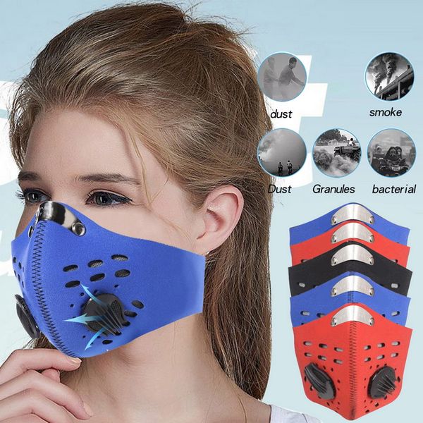 

motorcycle cycling mask filter pm2.5 anit-fog breathable dustproof bicycle respirator sport protection dust mask anti-droplet