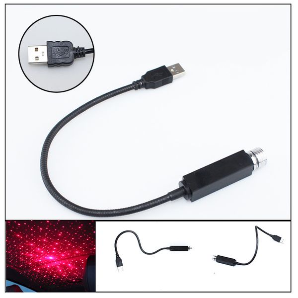 

car atmostphere projection lamp hose usb star light car interior decorative lamp usb
