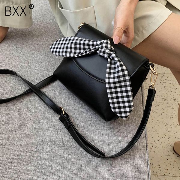 

bxx] pu leather bowtie crossbody bags for women 2020 fashion shoulder messenger handbags summer handbags and purses hl796