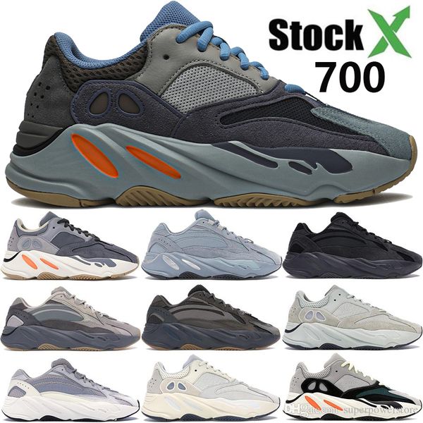 

new kanye wave runner 700 carbon blue magnet hospital blue inertia 3m reflective running shoes vanta tephra analog static men women trainers