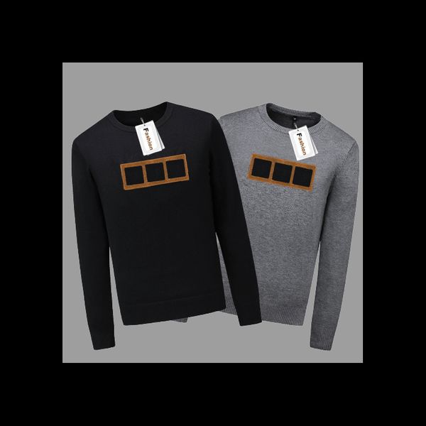 

mens designer sweaters luxury letters embroidery pullovers fashion printing mens clothes for wholesale 2 colors size -3xl spring new.s00, White;black