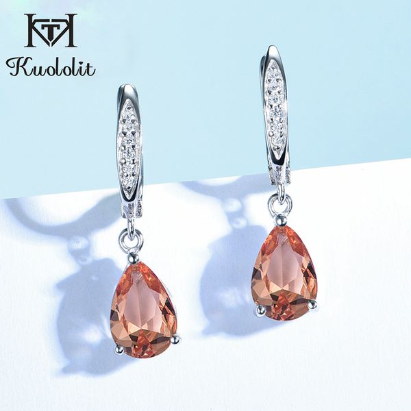 

kuololit zultanite gemstone серьги клип для женщин твердого стерлингового серебра 925 создано изменение цвета серьги wedding fine jewelry cx, Golden
