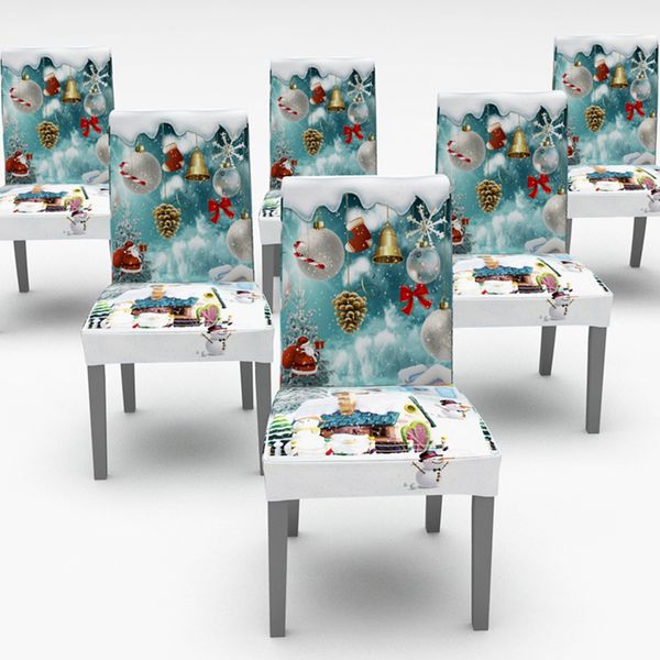 Christmas Decorative Chair Cover Stretch Elastic Chair Covers