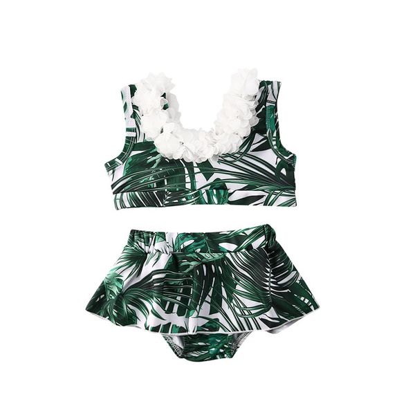 

2020 new kids baby girl casual summer bikini set swimwear two piece swimsuit bathing suit beachwear floral holiday costume 6m-5y
