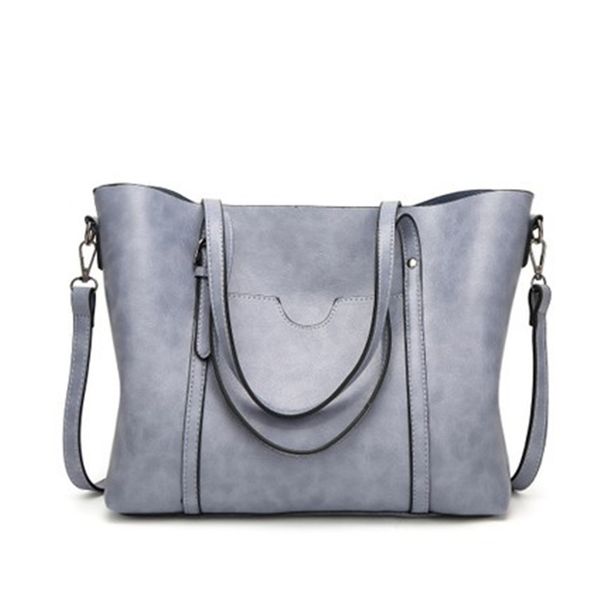 

women bag oil wax women's leather handbags luxury lady hand bags with purse pocket women messenger bag big tote sac bols 4