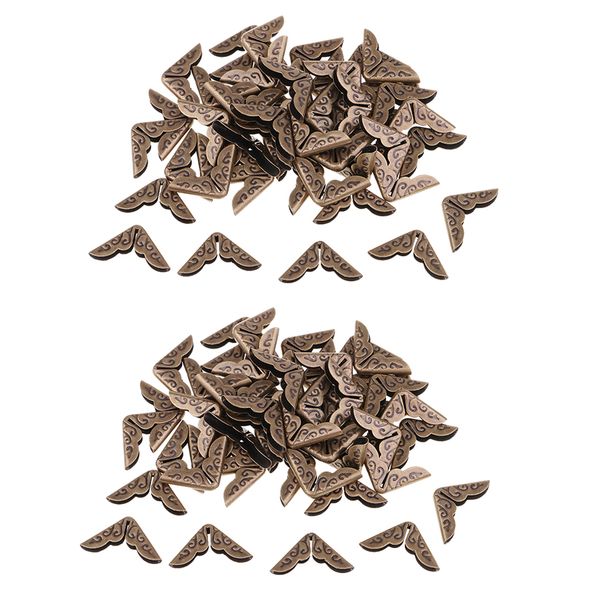 

100 шт книга записки фотоальбом меню угловые протекторы 14x14mm бронза