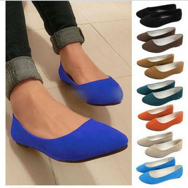 

women flats slip on flat shoes candy color woman boat shoes black loafers faux suede ladies ballet flats