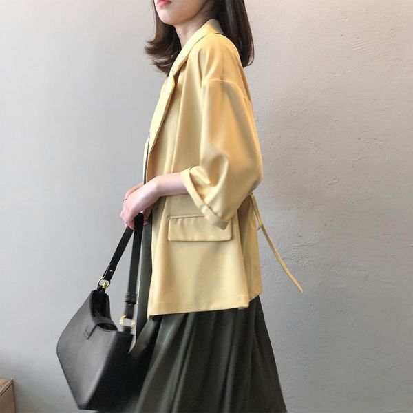 

fy001 suit jacket ladies korea edition casual summer design sense small loose thin fashion fashion jacket, White;black