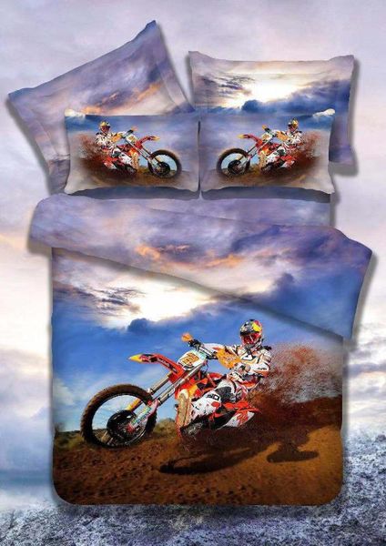 

wazir motorcycle game 3d print bedding set duvet cover pillowcases 3pcs comforter bed set cotton twin  king size bedclothes
