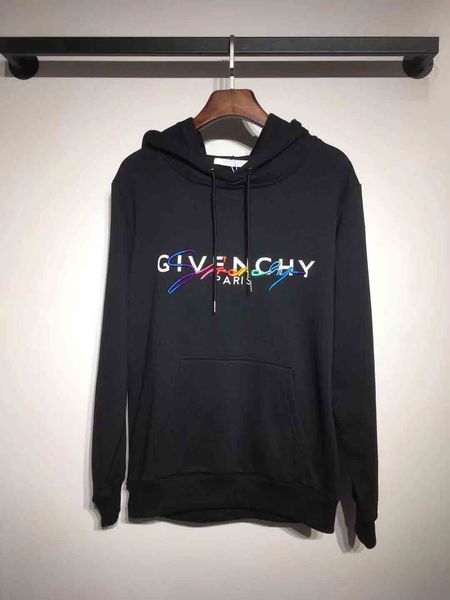 

men's sweatshirt mens brand designer box logo embroidered hoodies hip hop sweatshirt casual male hooded pullover winter jumper, Black