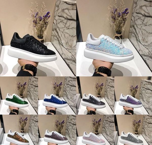 

New couple de igner ca ual hoe comfort pretty girl lady upper imported patent leather men women 13 alexander 13 mcqueen neaker