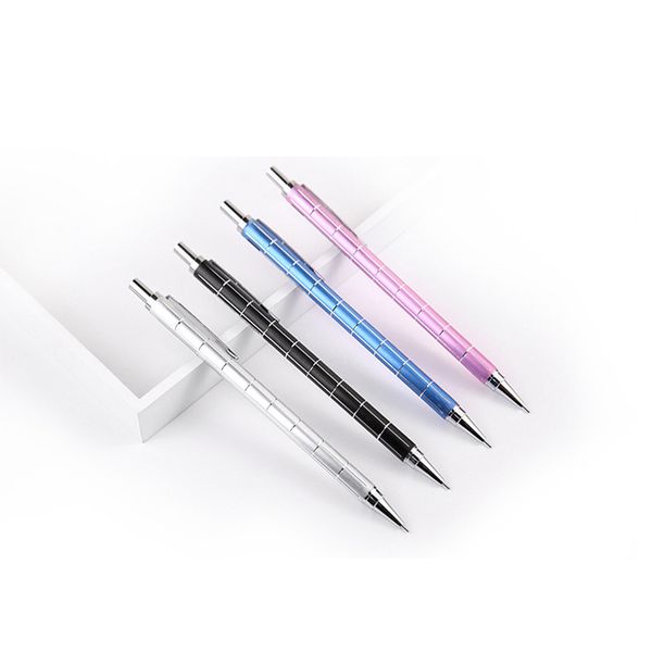 

new creative metal automatic pen student can replace the core pencil gift prize automatic pencil, Blue;orange