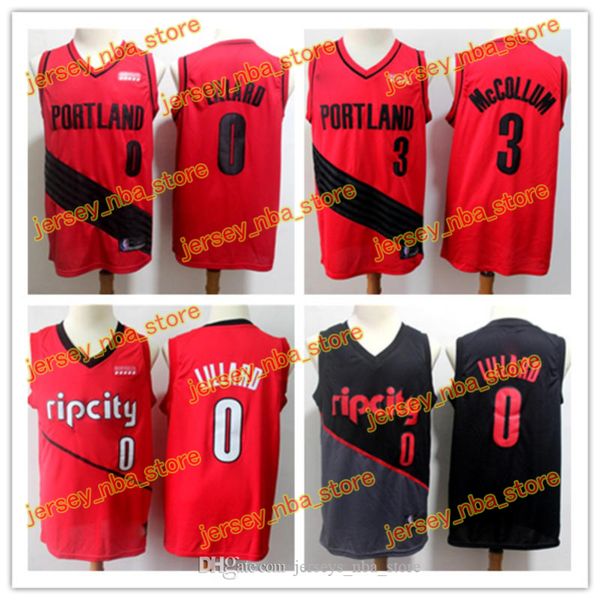 

mens 0 damian lillard city red black jersey edition 3 c.j mccollum portland trail blazers basketball vintage jerseys, Black;red