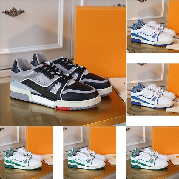 

new casual men's casual shoes white black green knitted lace casual bud ribbon box 38-45
