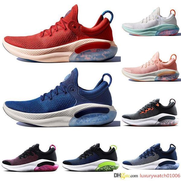 

2019 joyride run fly mens running shoes triple black mesh kint blue volt white sail university red designer sneakers sports trainers