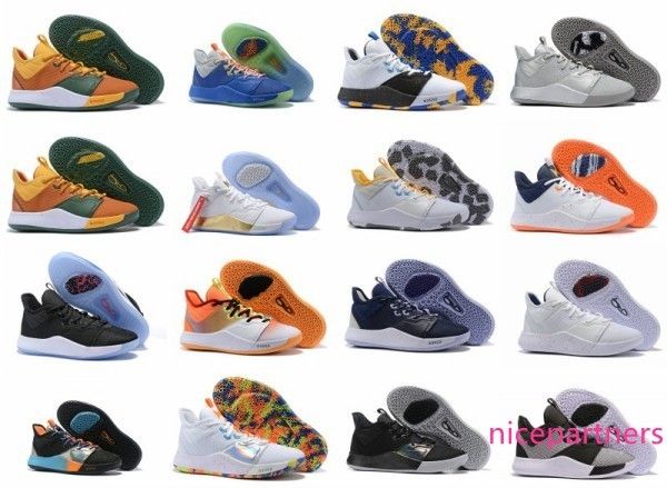 

nasa paul george pg 3 3s palmdale iii p.george mens basketball shoes pg3 starry orange red sports designer sneakers size 12