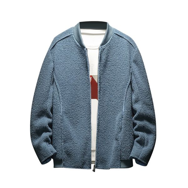 

men's new style fashion flannel pure-color coat casual cardigan collar coats male solid plus size outwear windbreaker jackets, Black;brown