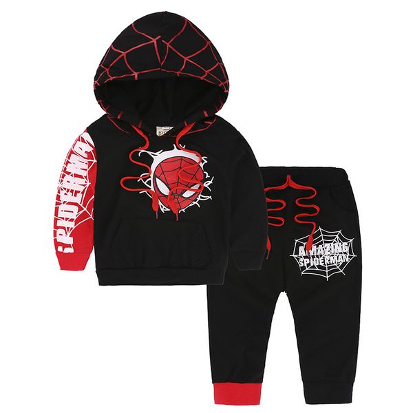 Bebek Erkek Giyim Seti Erkek Sonbahar Tam Kollu Hoodies Pantolon 2 Adet Çocuk Giysileri Takım Elbise