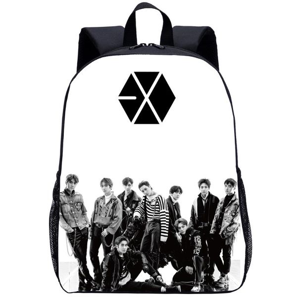 

new fashion boys group exo kids school bags for girl backpack child travel student children backpack mochila feminina