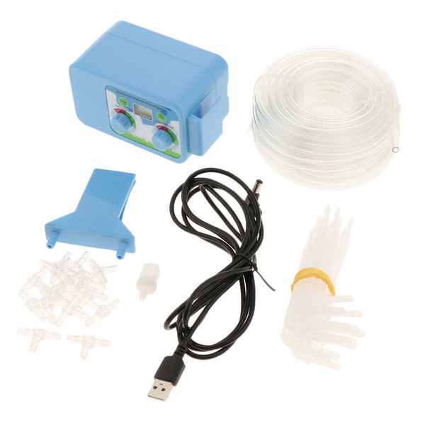 

drip irrigation automatic watering led pump set, diy gardening water timer self watering irrigation kit