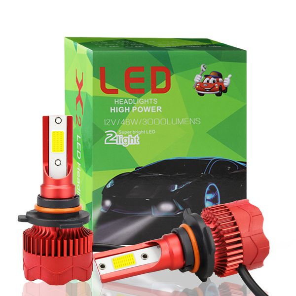 

winsun 1 пара водить автомобиль фара h4 h7 h1 h3 h8 h11bulbs 6000k 50w светодиодные огни автомобиля для авто фара 12v фара cob света