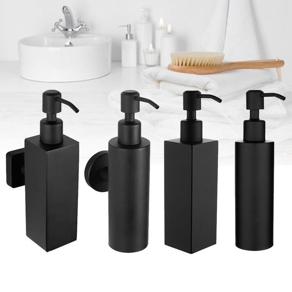 

200 мл высокое качество нержавеющей стали ванная комната мыло диспенсер шампунь бутылка настенный держатель аксессуары для ванной комнаты