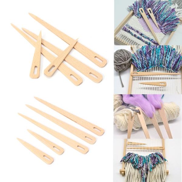 

деревянные гобелен штопки вязание иглы шитье ремесла швейные иглы большой глаз пряжа вязание иглы diy loom toolsweaving инструмент, Black