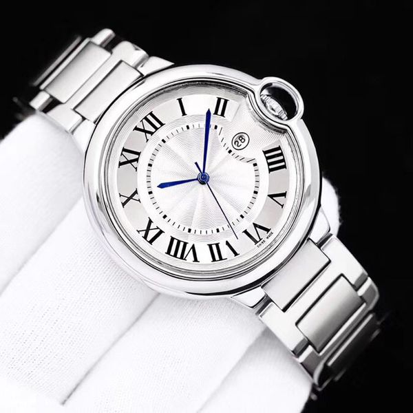 

fashion loves' mens women watches fashion wristwatches 316 full stainless steel band man quartz watch for men ladies valentine gift, Slivery;brown