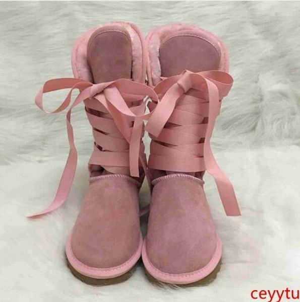 

женские сапоги австралия стиль женщины зима снегоступы мода крест-накрест водонепроницаемый корова замша кожа колено высокие длинные открыты