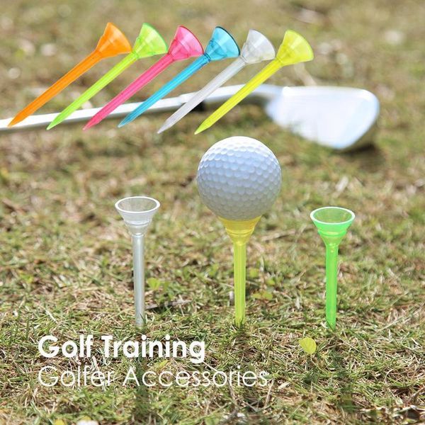 

6pcs outdoor sports golf tees plastic nails holder support training aids for golfer accessories 6pcs outdoor zigbe