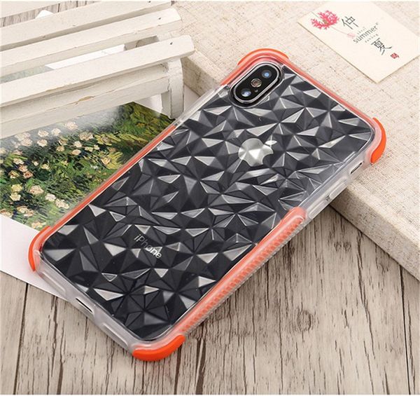 

new fashion for iphone 11 11pro 11pro max silicone smooth soft tpu frame+pc hard case for iphone xs max xs xr x 8 7 6plus, diamond cover