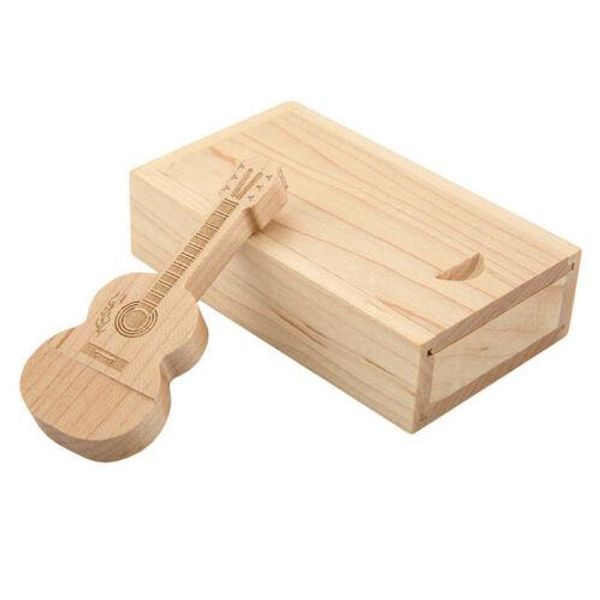 

8g 4g 16g 32g 64g guitar usb stick wood pendrive custom logo disk on key gift usb flash drive over 30pcs logo come with wood box