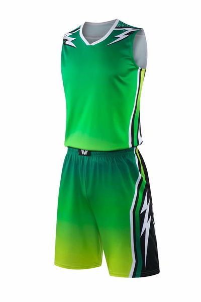 

men blank double-sided basketball team uniforms kits sports clothes tracksuits personality customized basketball sets with shorts 29-12, Blue;black