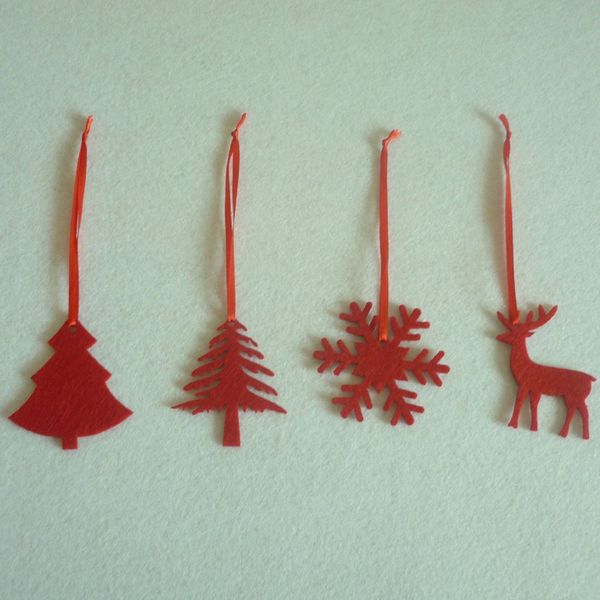 

christmas tree pendant christmas tree snowflake elk pendant red four 2018 new