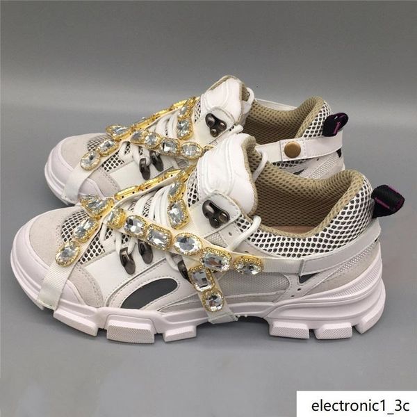 

2019 authentic flashtrek sneaker with removable crystals casual shoes for men women mountain climbing lace up hiking boots 35-45