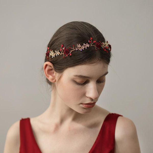 

bridal rhinestone flower tiara crown hairband wedding hair decor, Silver