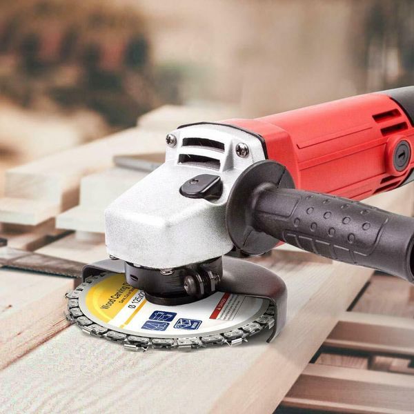 

5 inch grinder disc and chain 14tooth fine abrasive cut chain set for 125 angle grinder carpenter tools